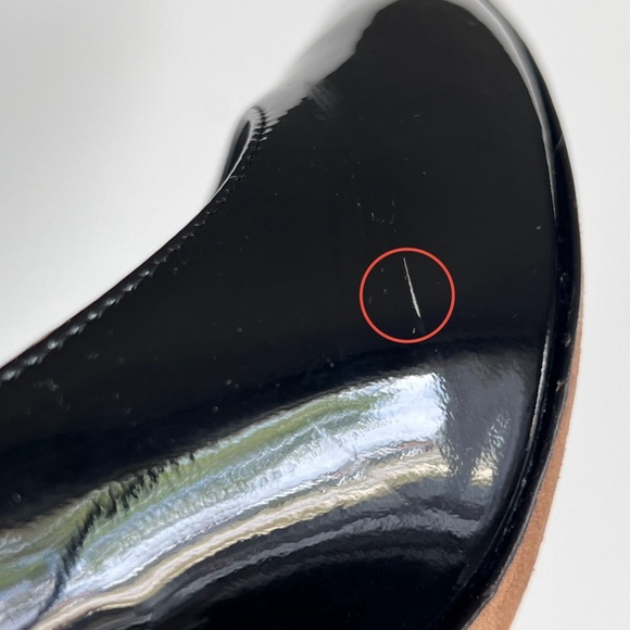 Jimmy Choo Black Patent Leather Stiletto Pumps Preppy Classic EU 38.5/ US 8 - Picture 12 of 15